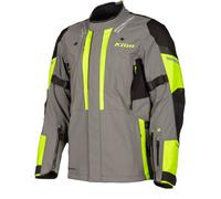 Klim Latitude 2023 Chaqueta textil de moto, gris-amarillo, tamaño L para Hombres