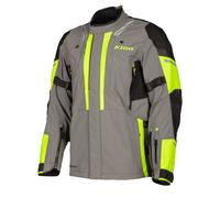Klim Latitude 2023 Chaqueta textil de moto, gris-amarillo, tamaño S
