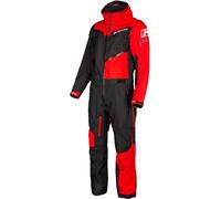 Klim Lochsa Traje de moto de nieve de una pieza, negro-rojo, tamaño L para Hombres