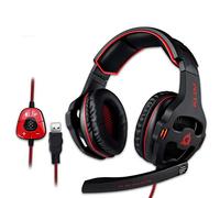 KLIM Mantis - Cascos Gaming con micrófono - Nuevo - Auriculares USB para PC, PS4, PS5, Nintendo Switch, Mac + Sonido Envolvente 7.1 con cancelación de Ruido pasiva + Cascos PS5