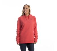 Klim Mariposa Sudadera con capucha larga para mujer, blanco-rojo, tamaño XS