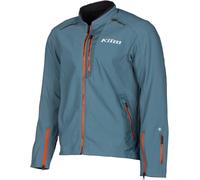 Klim Marrakesh 2023 Chaqueta textil de motocicleta, azul-naranja, tamaño L para Hombres