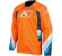 Klim Mojave 2023 Maillot de motocross, blanco-azul-naranja, tamaño M para Hombres
