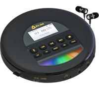 KLIM Nomad - Reproductor CD portatil con batería Interna de Larga duración - Nuevo - Auriculares KLIM Fusion - CD Player Mini Compacto - Radio FM Compatible con CD-R, CD-RW MP3 - Oro