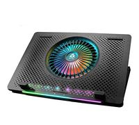 KLIM Orb + Base Refrigeradora Portatil RGB - 11 a 15,6 Pulgadas + Estable + Panel de Metal + Refrigerador Portátil Gaming Compatible con Mac y PS4 PS5 + Nueva Versión