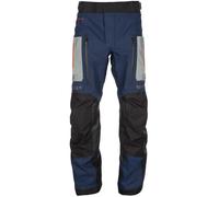 Klim Carlsbad Rogue Gore-Tex Pantalones textiles de motocicleta, Azul/Rojo, Talla 30