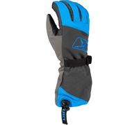 Klim PowerXross Gauntlet Guantes para motos de nieve, gris/azul, Talla M