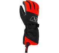 Klim PowerXross Gauntlet Guantes para motos de nieve, negro/rojo, Talla 3XL