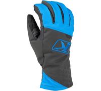 Klim PowerXross Guantes para motos de nieve, gris/azul, Talla S