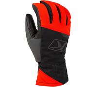 Klim PowerXross Guantes para motos de nieve, negro/gris/rojo, Talla S