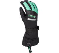 Klim Radiate Gauntlet Guantes para motos de nieve para mujer, negro/menta, Talla M