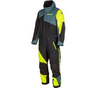 Klim Railslide Hi-Vis Traje de moto de nieve de una pieza, negro/gasolina/amarillo neón, Talla M