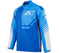 Klim Revolt 1/4 Jersey con cremallera, Azul claro/azul oscuro, Talla L
