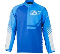 Klim Revolt 1/4 Zip, camiseta funcional XL male Azul Claro/Azul/Blanco