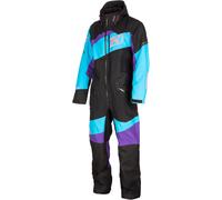 Klim Ripsa 2023 Traje de moto de nieve de una pieza, negro-turquesa-lila, tamaño XL para Hombres
