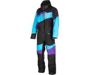 Klim Ripsa 2023 Traje de moto de nieve de una pieza, negro/turquesa/morado, Talla XL