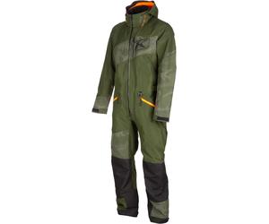 Klim Ripsa Camo 2023 Traje de moto de nieve de una pieza, verde/naranja, Talla S