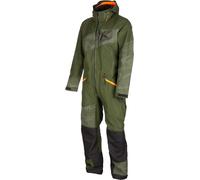 Klim Ripsa Camo 2023 Traje de moto de nieve de una pieza, verde/naranja, Talla S corto