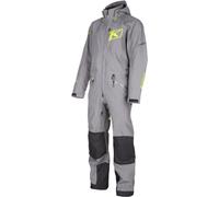 Klim Ripsa Vapor Traje de moto de nieve de una pieza, gris-amarillo, tamaño L para Hombres
