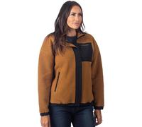 Klim Sira High Pile Chaqueta de forro polar para mujer, marrón, tamaño L