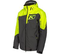 Klim Storm 2022 Chaqueta para moto de nieve, Gris oscuro/negro/amarillo neón, Talla S