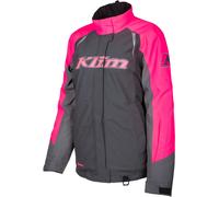 Klim Strata Chaqueta para motonieve para damas, gris-rosa, tamaño L para Mujer