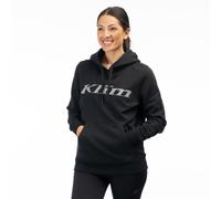 Klim Sudadera con capucha para mujer, negro-gris, tamaño L