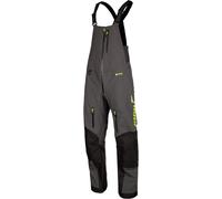 Klim Togwotee 2022 Pantalones baberos para motos de nieve, negro-gris, tamaño S para Hombres