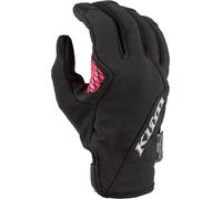 Klim Versa Guantes de chaqueta de señora, negro-rosa, tamaño M para Mujer