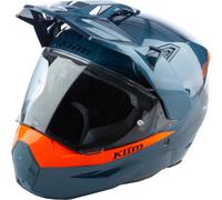 Casco Jet Klim X1 Alpha Adventure Carbono Petróleo/Naranja StrikeM Petróleo,Naranja Strike