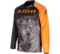 Klim XC Lite Corrosion Maillot Juvenil de Motocross, negro-gris-naranja, tamaño L