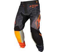 Klim XC Lite Corrosion Pantalones de motocross, gris-naranja, tamaño 30 31