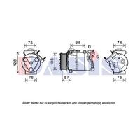 AKS DASIS Compresor Aire Acondicionado para Ford Galaxy S-MAX Land Rover Range