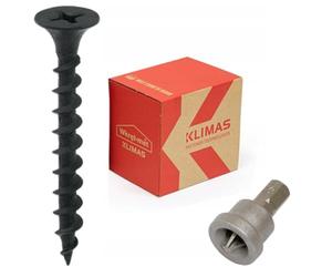 KLIMAS PRITEX - Juego de Tornillos Largos, Surtido Tornillos de Colocación Rápida, 500 Piezas, 3,5 x 45 mm, con Punta PH2 Gratis