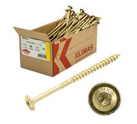 Klimas Tornillos para construcción de madera con cabeza plana Tornillos de co...