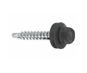 KLIMAS Tornillos Perforadores Autorroscantes Autoperforantes 4,8 х 25 mm 250 Unidades RAL: 7024 - Graphitgrau- Tornillos de Chapa Trapezoidal