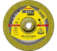 Klingspor 13446 Kronenflex Discos de Desbaste, A 24, Extra, GEK, 180 mm x 8 mm x 22.23 mm, 8500 RPM