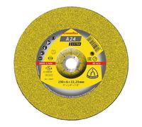 Klingspor 13447 Kronenflex Discos de Desbaste, A 24, GEK, 230 mm x 6 mm x 22.23 mm, 6600 RPM