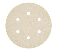 Klingspor 149255 Discos con Soporte de Papel con Sujecin cierre de gancho y bucle, PS 33 BK, 220 Grano, 150 mm Dimetro, GL S3 Forma de Perforacin