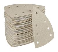 Klingspor 215474 Discos con Soporte de Papel con Sujeción Velcro, PS 33 CK, 80 Grano, 98X148 mm, GL S24 Forma de Perforación