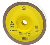 Klingspor 218081 Rollos con Soporte de Tejido, KL 385 JF, 100 Grano, 40 mm x 50000 mm