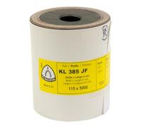 Klingspor 278789 Rollos con Soporte de Tejido, KL 385 JF, Grano 60, 115 x 5000 mm