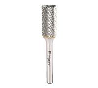 Klingspor 295610 Fresas de Metal Duro, HF 100 B, 6 Dentado, 6 mm Diámetro del Vástago, 12.7 mm x 25 mm x 70 mm