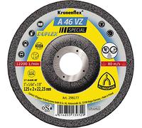 Klingspor 298177 Kronenflex Discos de Desbaste, A 46 VZ, GEK, 125 x 2 x 22.23 mm, 12200 RPM