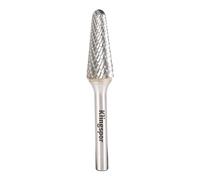 Klingspor 300055 Fresas de Metal Duro, HF 100 L, 3 Dentado, 6 mm Diámetro del Vástago, 9.6 mm x 30 mm x 76 mm