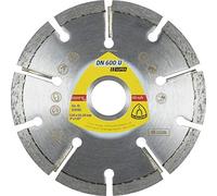 Klingspor 330658 Discos de Corte Diamantados para Amoladoras Angulares, DN 600 U, 115 x 22.23 mm, 13300 RPM, 9 mm/32 mm/8 mm/7 mm Segmentos