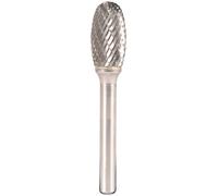 Klingspor 334136 Fresas de Metal Duro, HF 100 C, 11 Dentado, 6 mm Diámetro del Vástago, 8 x 19 x 64 mm