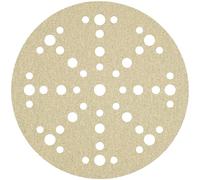 Klingspor 340370 PS 33 CK - Discos con base de papel, adhesivo para pintura, barniz, espátula, madera, forma perforada GLS74, 60 granos, 150 mm de diámetro, 100 unidades