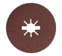 Klingspor 351142 CS 561 - Discos de fibra para acero, metales no ferrosos (universal, X-LocK, 80 granos, 125 x 22 mm, 25 unidades)