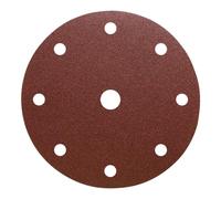 Klingspor 6524 Discos con Soporte de Papel con Sujeción Velcro, PS 22 K, 80 Grano, 150 mm Diámetro, GL S1 Forma de Perforación